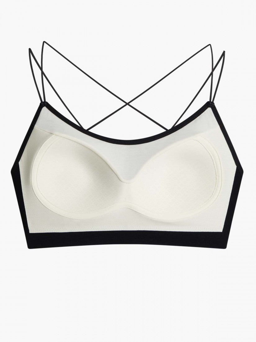 Modal® Cross Back Seamless Moulded Scoop Wireless Bralette (Cup B-E)