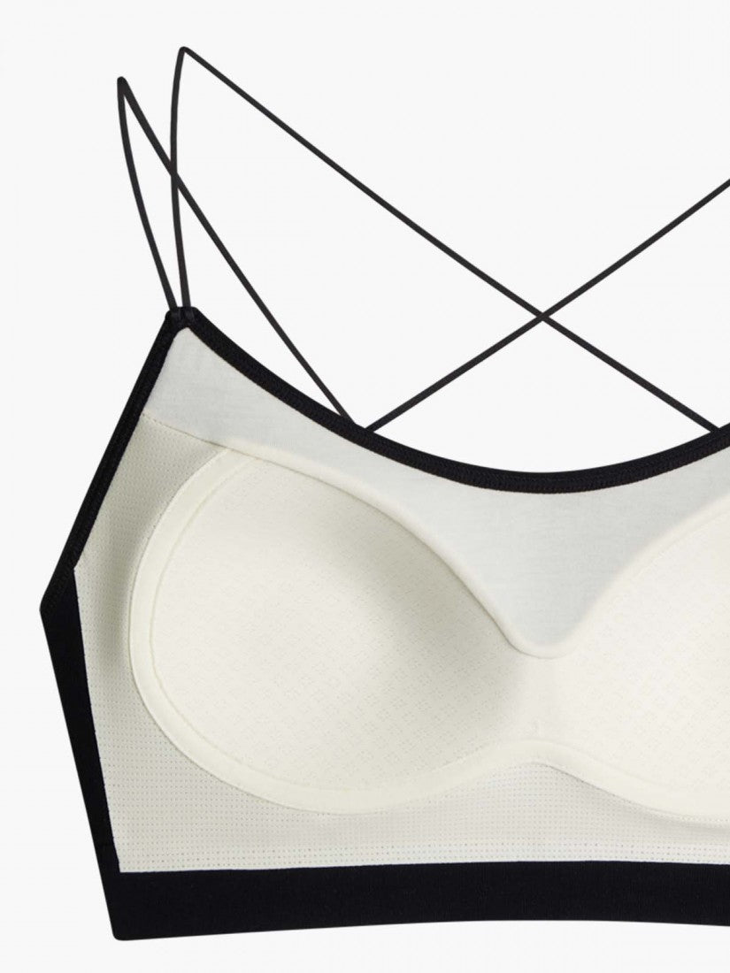 Modal® Cross Back Seamless Moulded Scoop Wireless Bralette (Cup B-E)