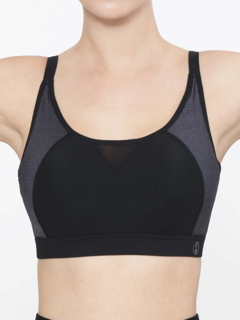 Melange Wireless Moulded Sports Bra (Cup B-D)