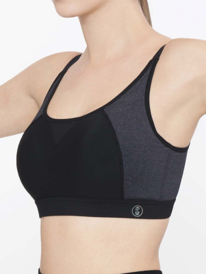 Melange Wireless Moulded Sports Bra (Cup B-D)