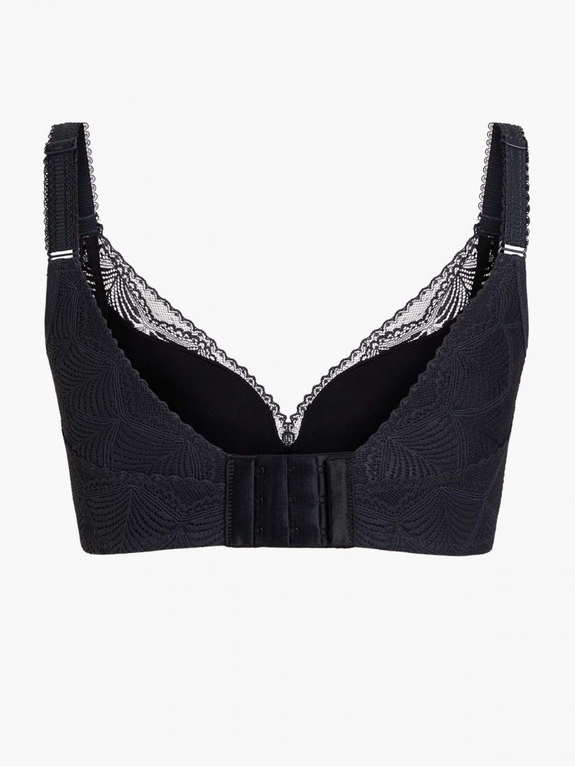 Memory Wire Deep V Push Up Moulded Bra (Cup B-D)