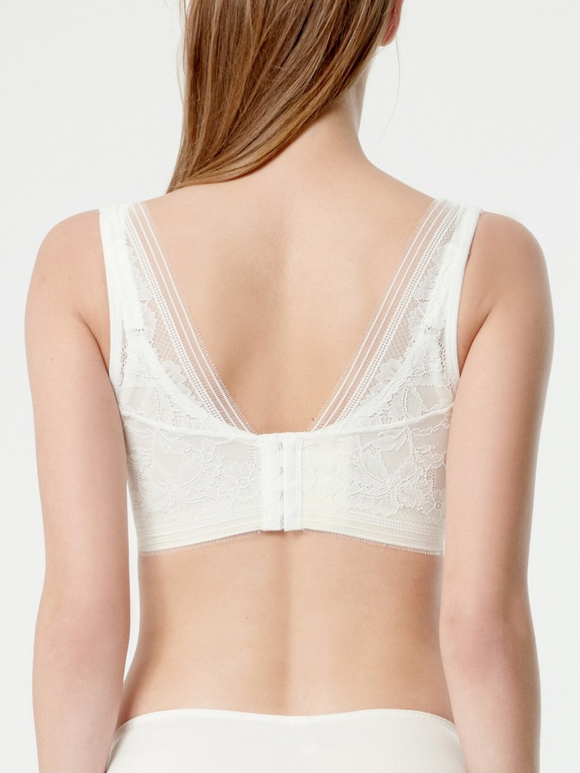 NiTi Shape-Memory Wire Lace Soft Cup Demi Bra ( Cup B-C )