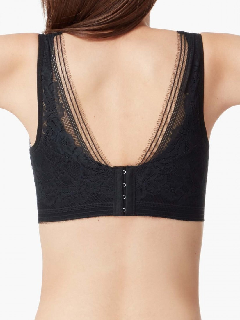 NiTi Shape-Memory Wire Lace Soft Cup Demi Bra ( Cup B-C )