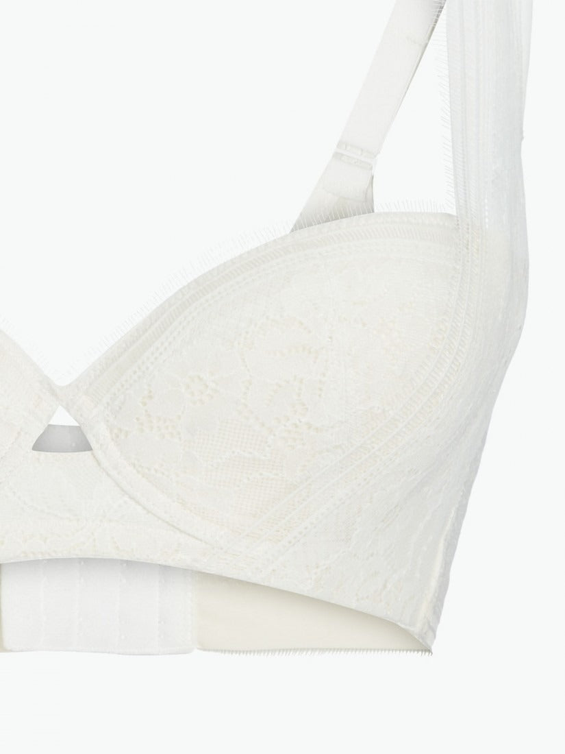 NiTi Shape-Memory Wire Lace Soft Cup Demi Bra ( Cup B-C )
