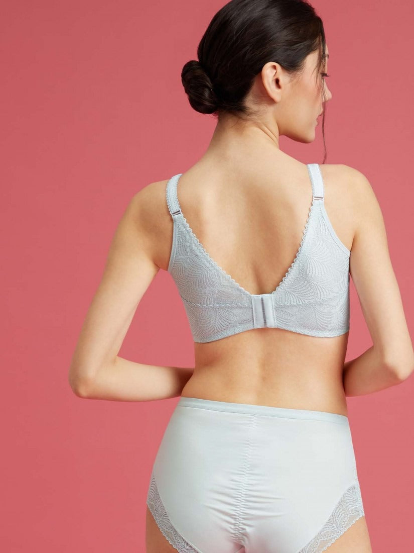 Memory Wire Deep V Push Up Moulded Bra (Cup B-D)