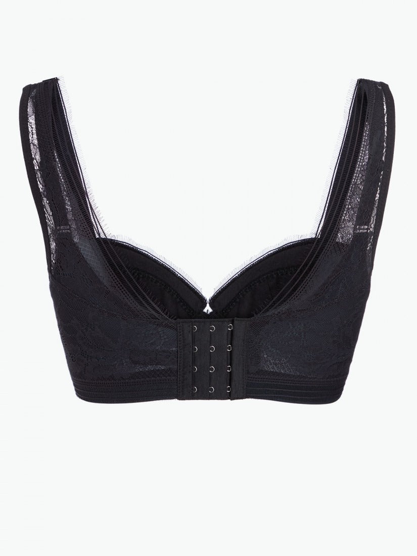 NiTi Shape-Memory Wire Lace Soft Cup Demi Bra ( Cup B-C )