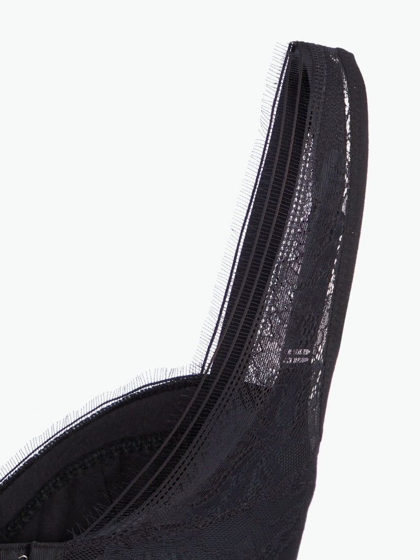 NiTi Shape-Memory Wire Lace Soft Cup Demi Bra ( Cup B-C )