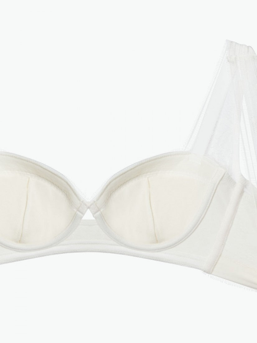 NiTi Shape-Memory Wire Lace Soft Cup Demi Bra ( Cup B-C )