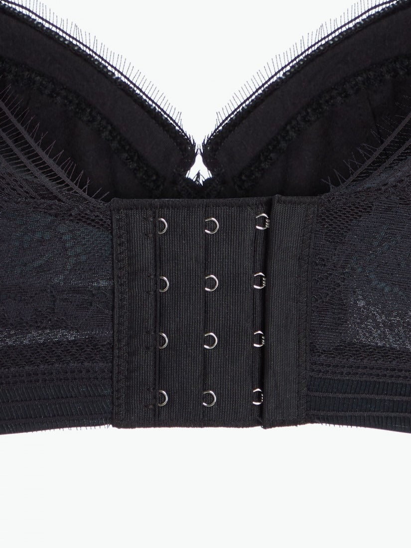 NiTi Shape-Memory Wire Lace Soft Cup Demi Bra ( Cup B-C )