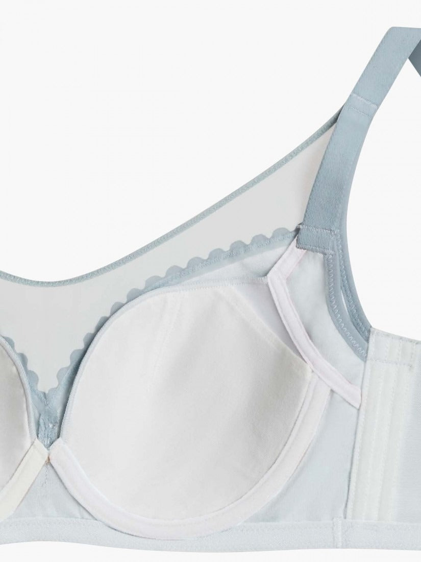 NiTi Shape-Memory Wire Moulded Full Cup Bra (Cup D-E)